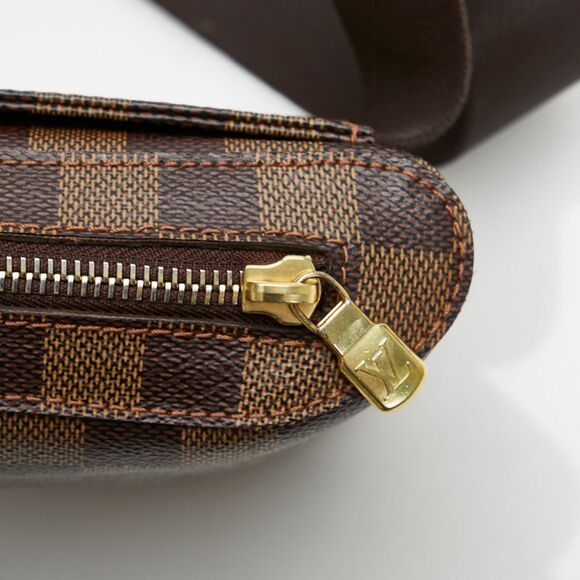 Louis Vuitton Damier Jeronimos Bum Bag Body Bag Waist Bag Brown Leather - Picture 5 of 8
